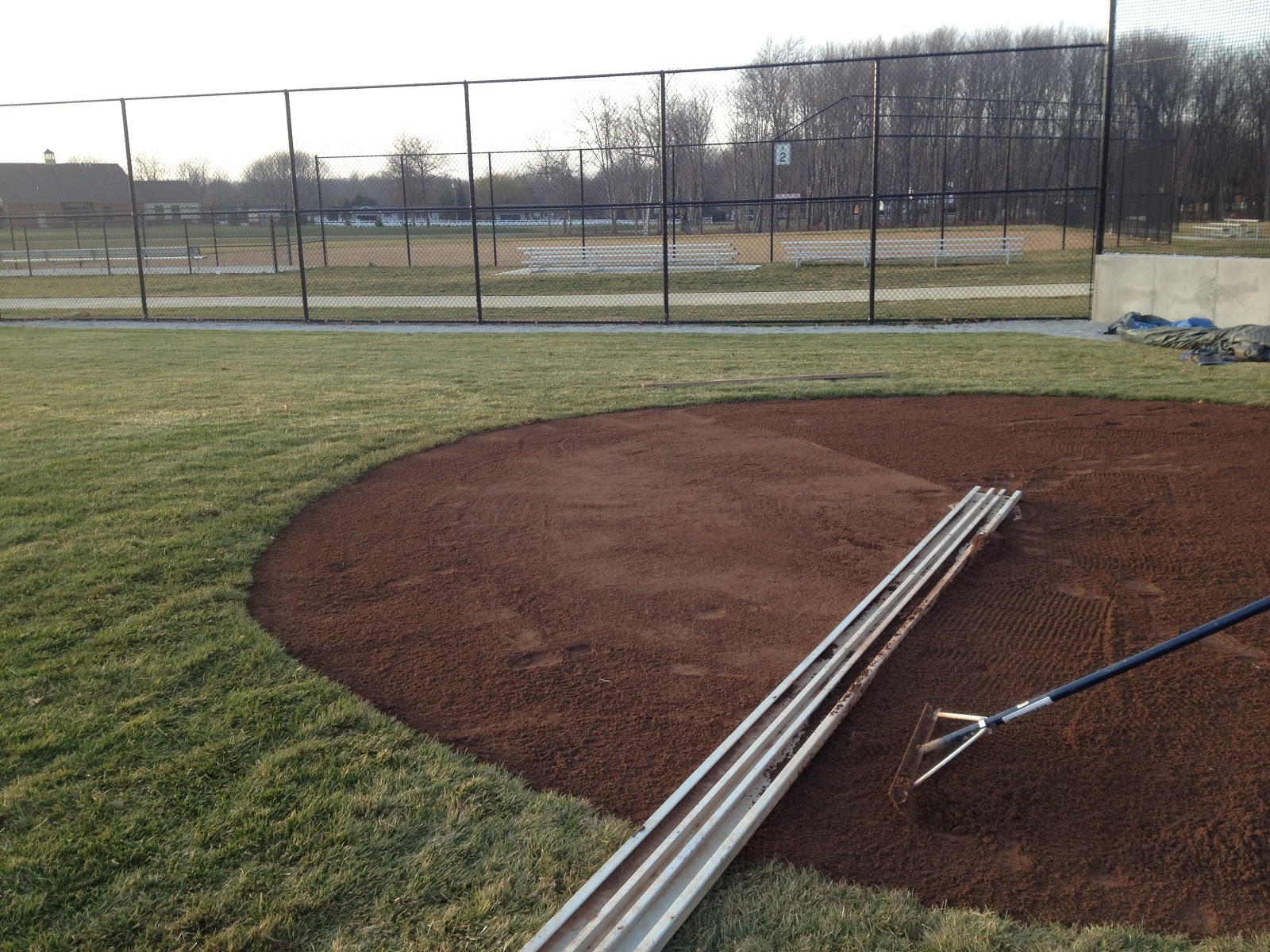 Smart Turf Installing Mound Clay in the Batters and Catchers Boxes