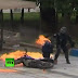 Αστυνομικός καίγεται απο βόμβα μολότοφ!