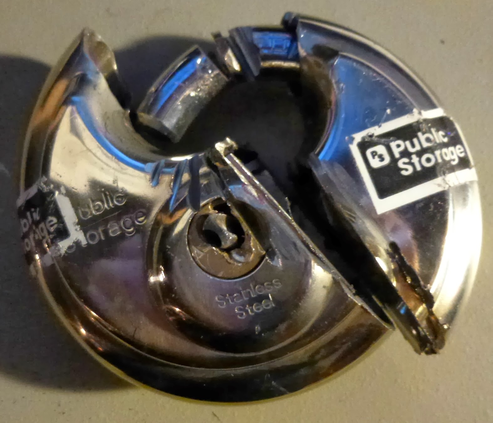 The Cave Wine Storage Ode to Public Storage lock.