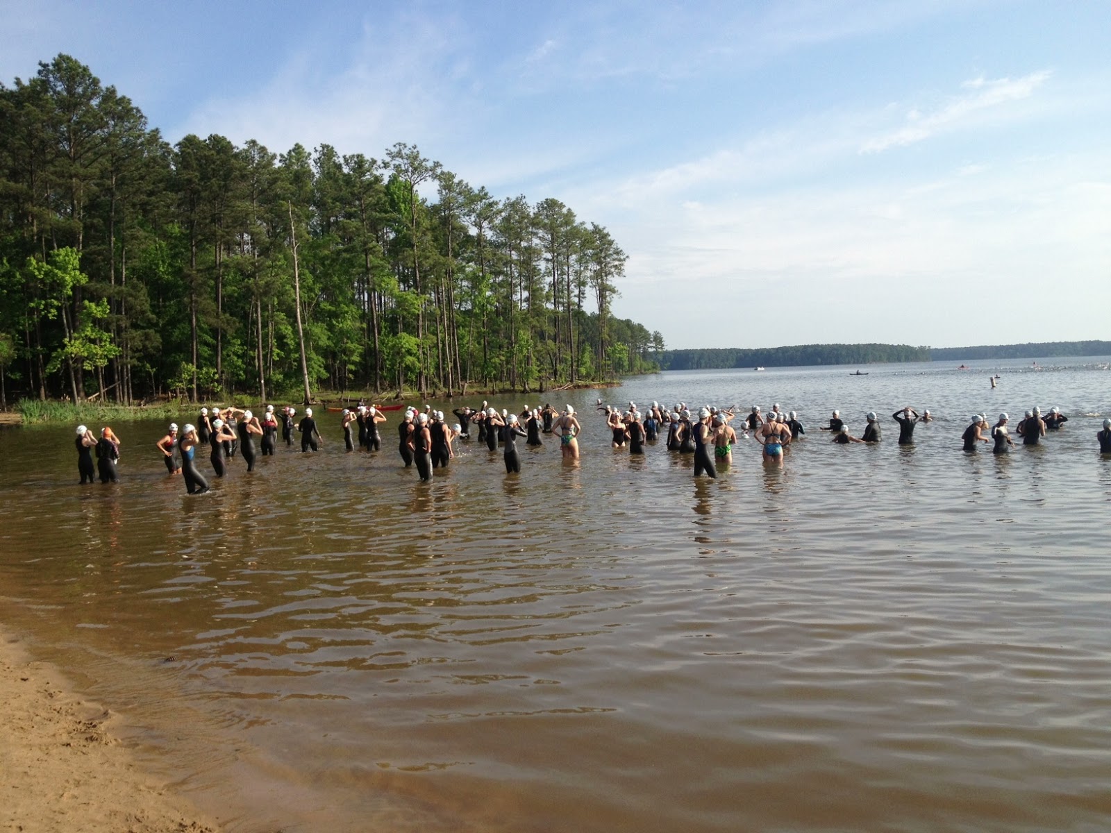 martygaalblog Jordan Lake open water challenge 2013