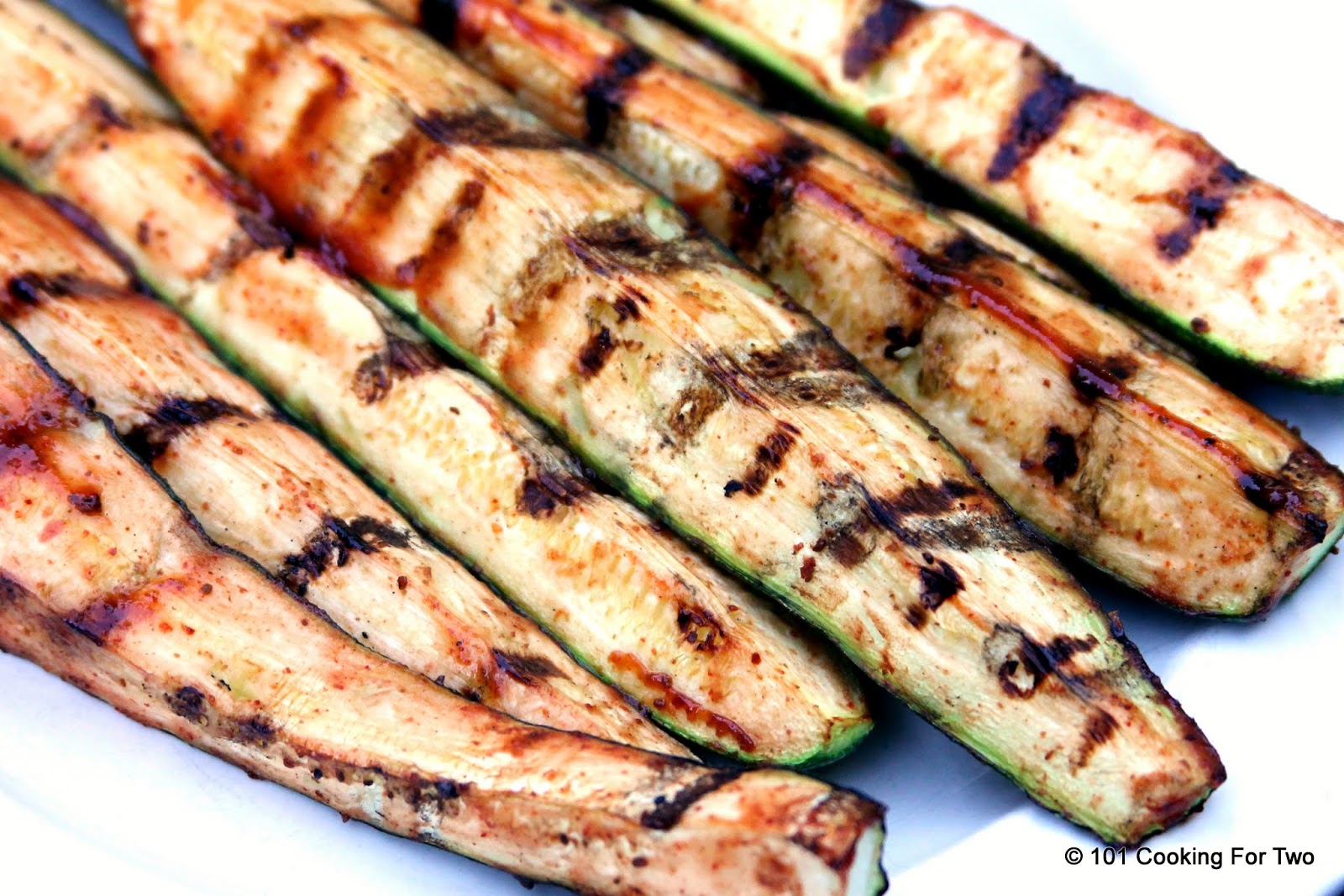 Grilled BBQ Zucchini from 101 Cooking For Two