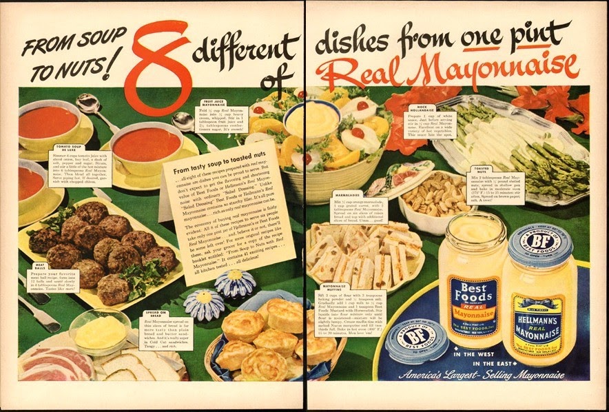 Vintage Recipe Blog Ad Best Foods Mayonnaise