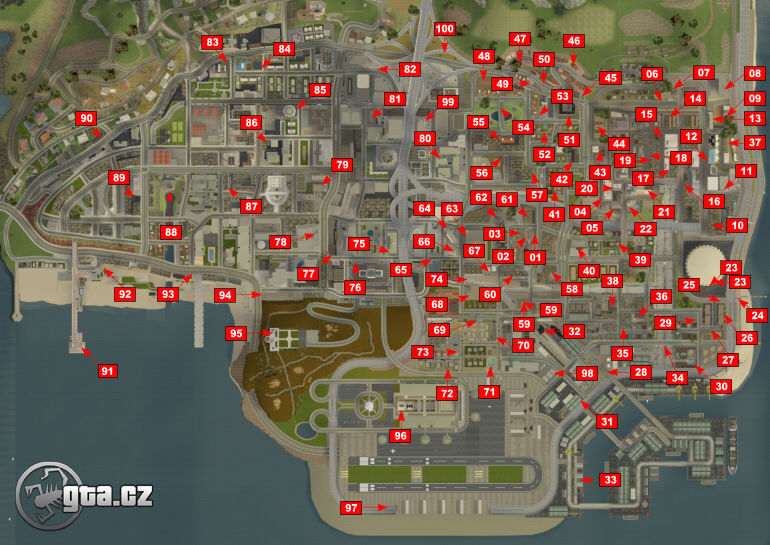GTA San Andreas: Mapa com a localização das 100 pichações do jogo -  Millenium