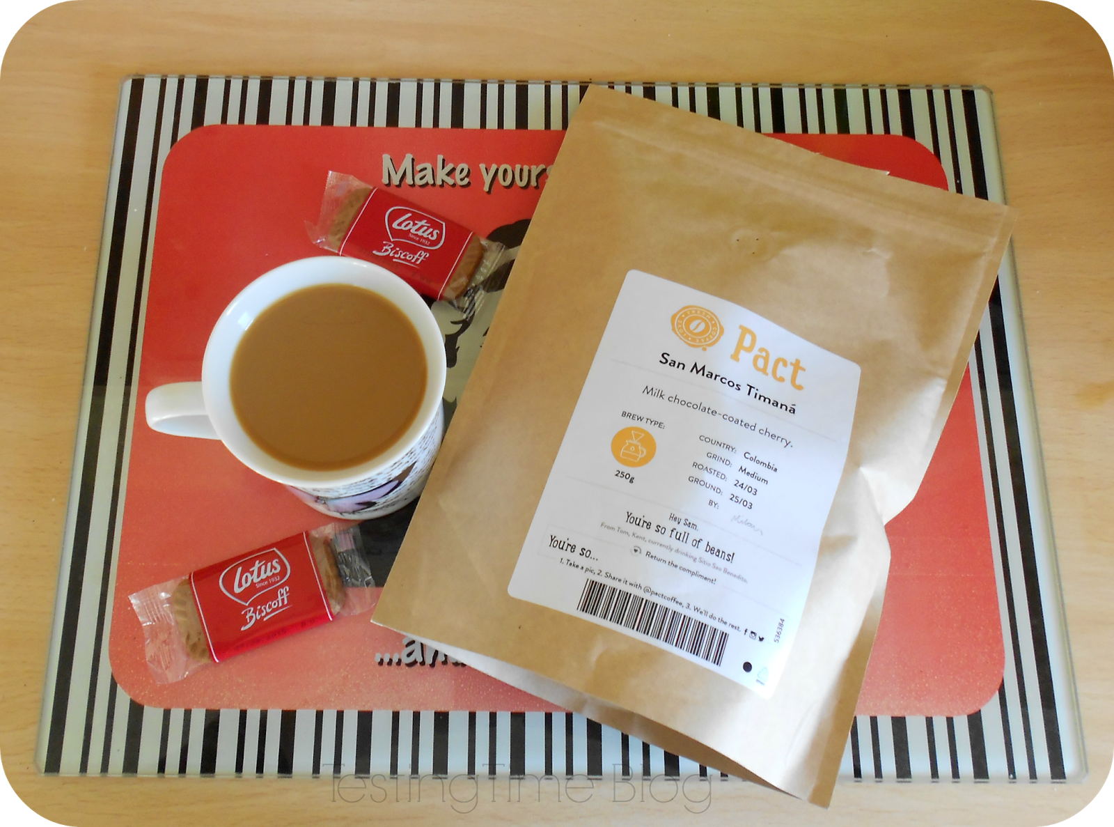 Pact Coffee Review & Offer Testing Time Blog
