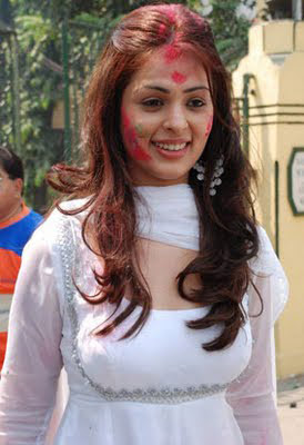 South Actress Anjana Sukhani Holi Photos