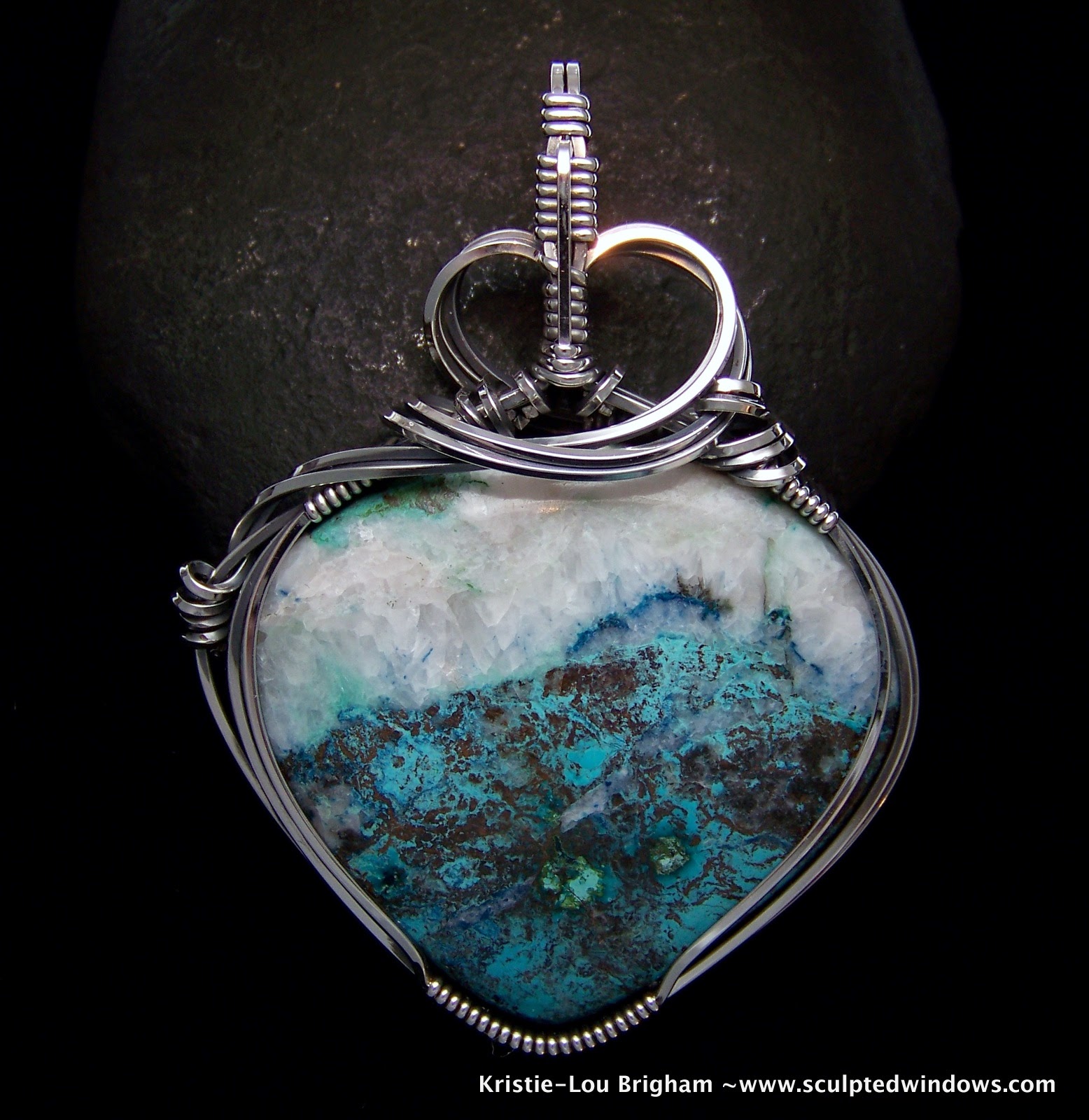 Sculpted Windows Jewelry Journal Artful Stones I just HAD to wire wrap