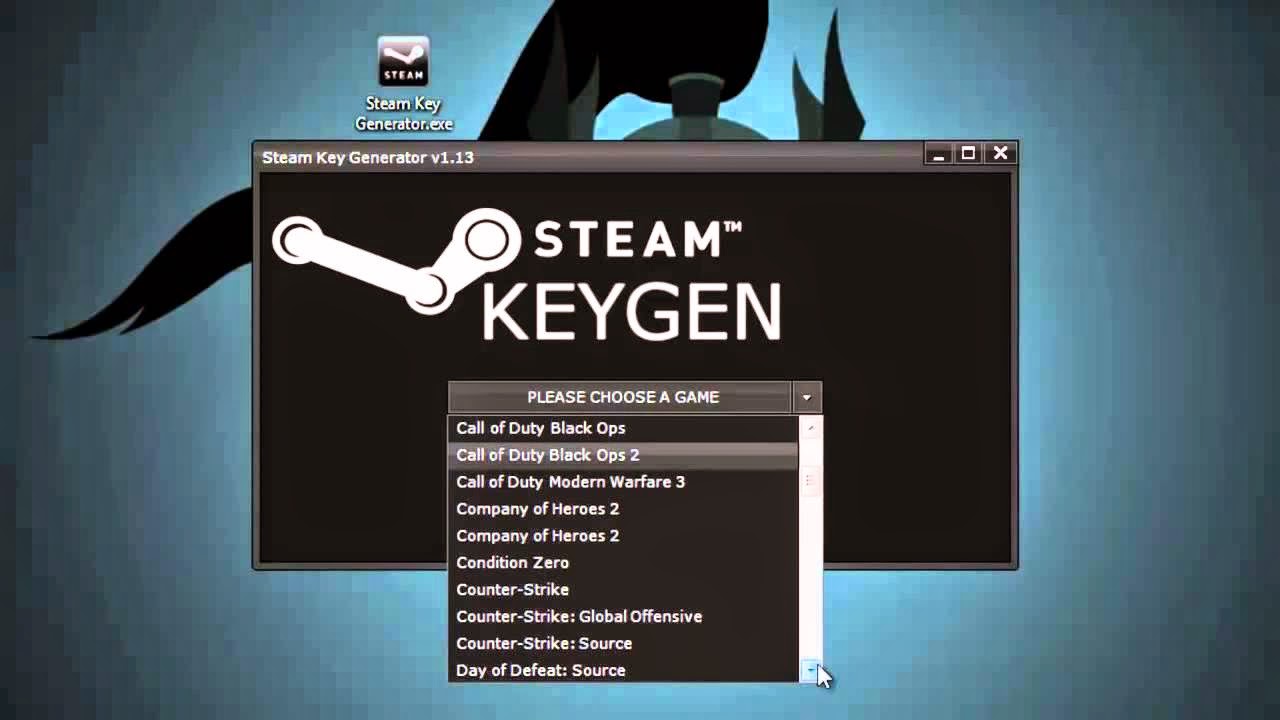Working Steam Account serial key or number