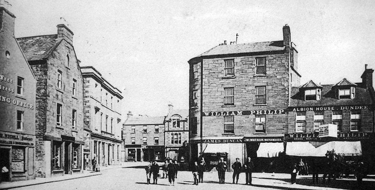 Tour Scotland Photographs Old Photographs High Street Kirriemuir Scotland