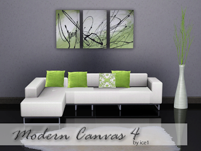 Set of 10 Modern Canvas's Green++and+White+Modern+Canvas+4+-+Copy