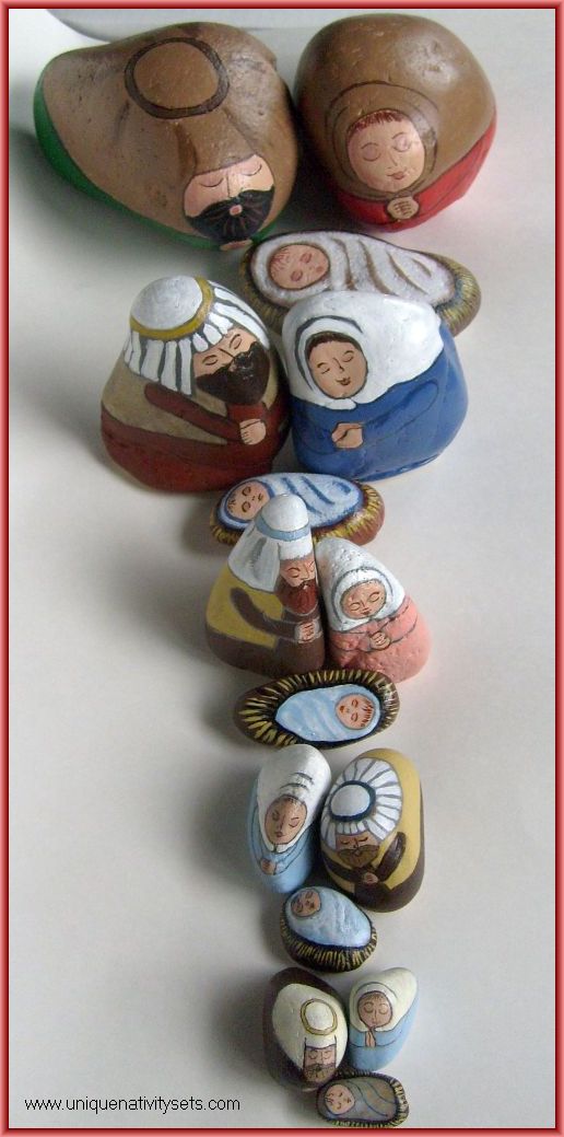 Painting Rock & Stone Animals, Nativity Sets & More Painted Rock