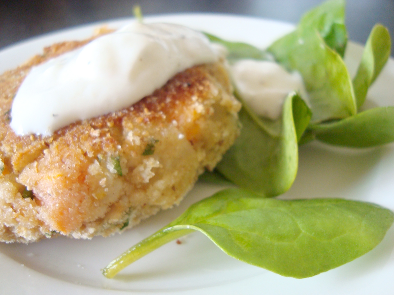 More Icing {please} salmon rissoles