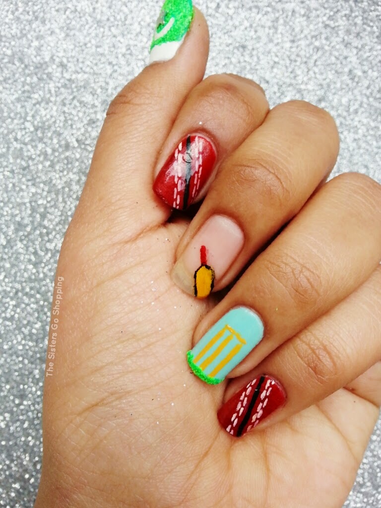 NOTD CRICKET WORLD CUP NAILS The Sisters Go Shopping