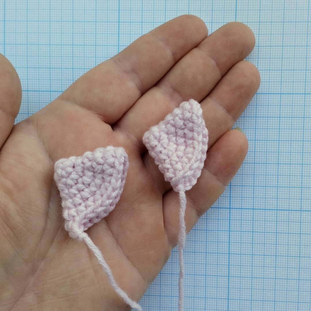 Вязаный поросенок: уши Вязаный поросенок уши