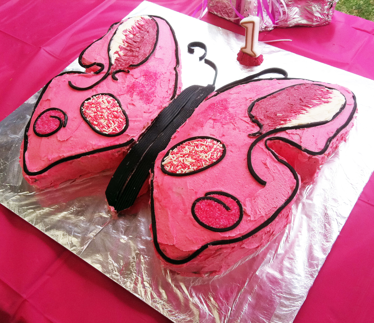 WallFry Wall Art for Small Fry Butterfly Cake for Girls