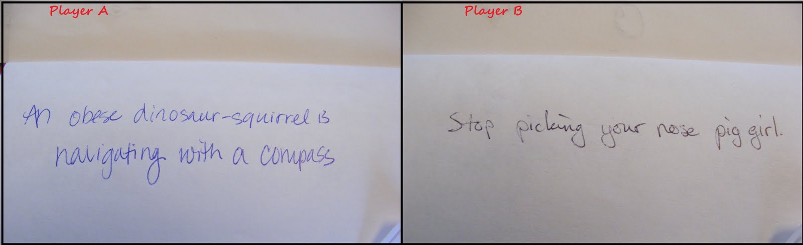 Funny sentences for telephone game