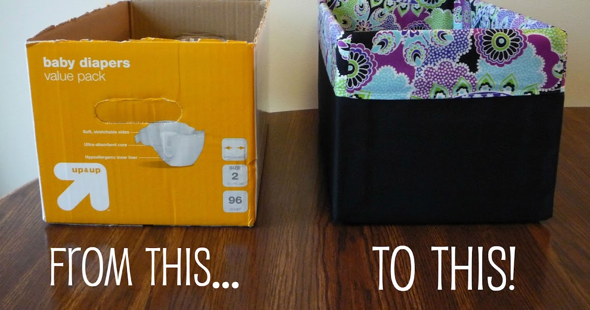 Mandy's Krafty Exploits Lined Canvas Diaper Box