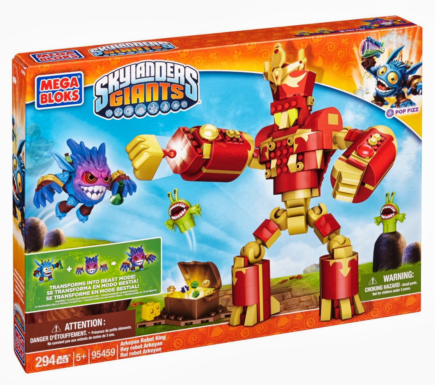 Mega Bloks Skylanders Tower Of Time Building Set Legendary Figures 296