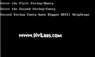 C Program Code For Comparing twi Strings On The Basis of Their ASCII value Without strcmp function, custom made STRCMP function