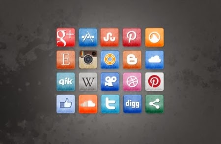 Stained and Faded Social Media Icons Vol 3 Stained and Faded Social Media Icons Vol 3