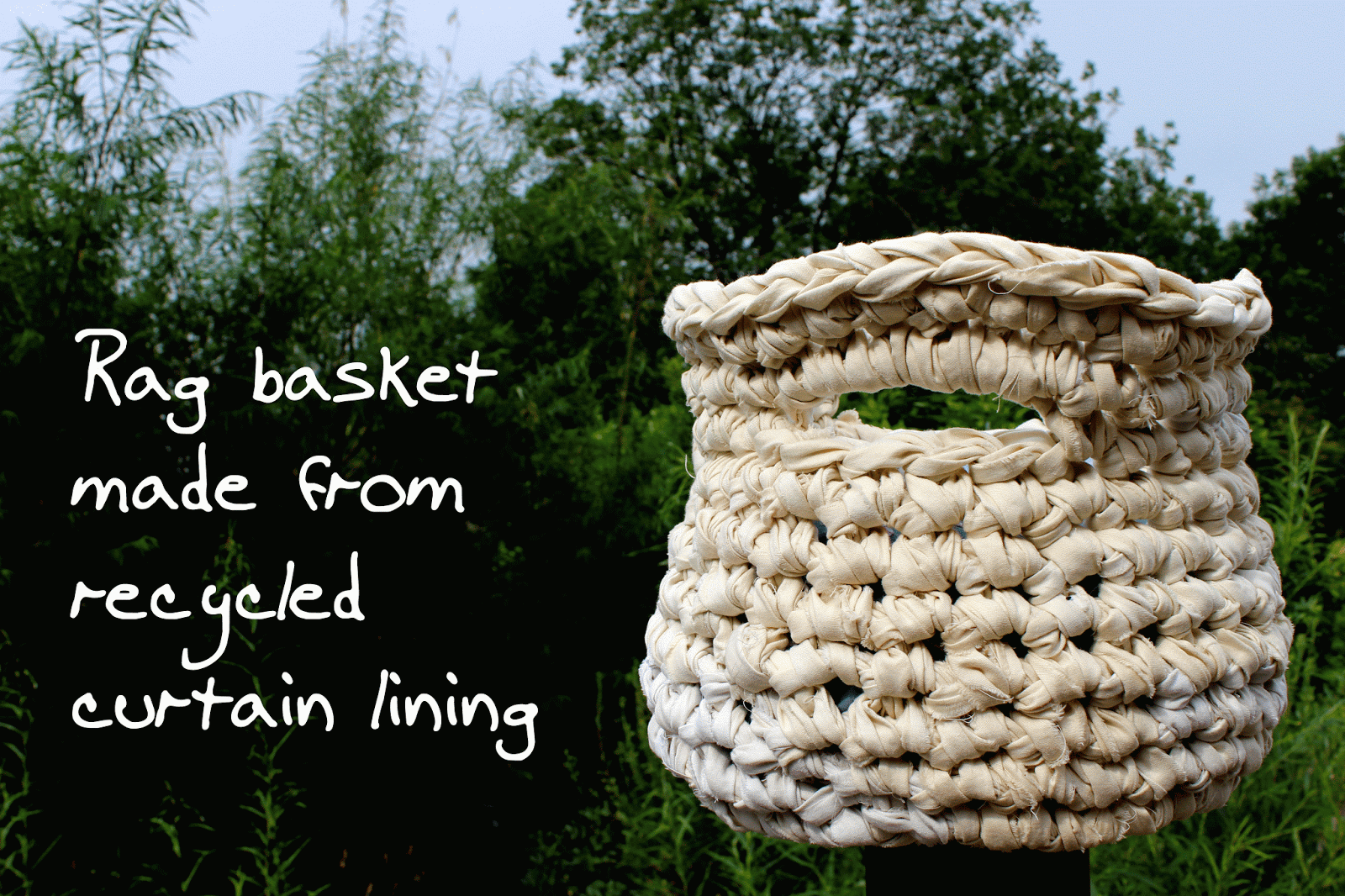 Crafty rags giant crochet basket tutorial