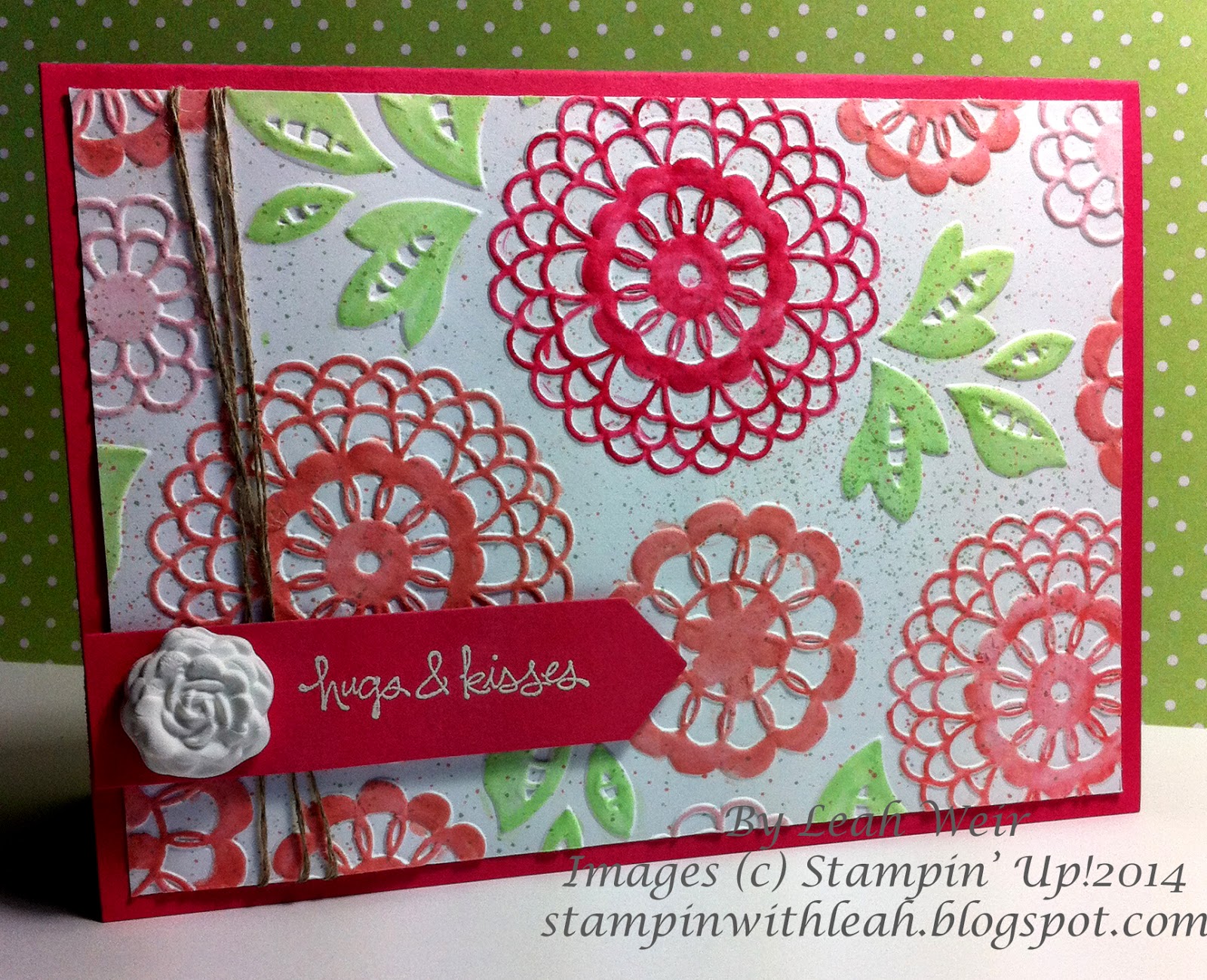 Stampin' With Leah Lovely Lace Embossing Folder