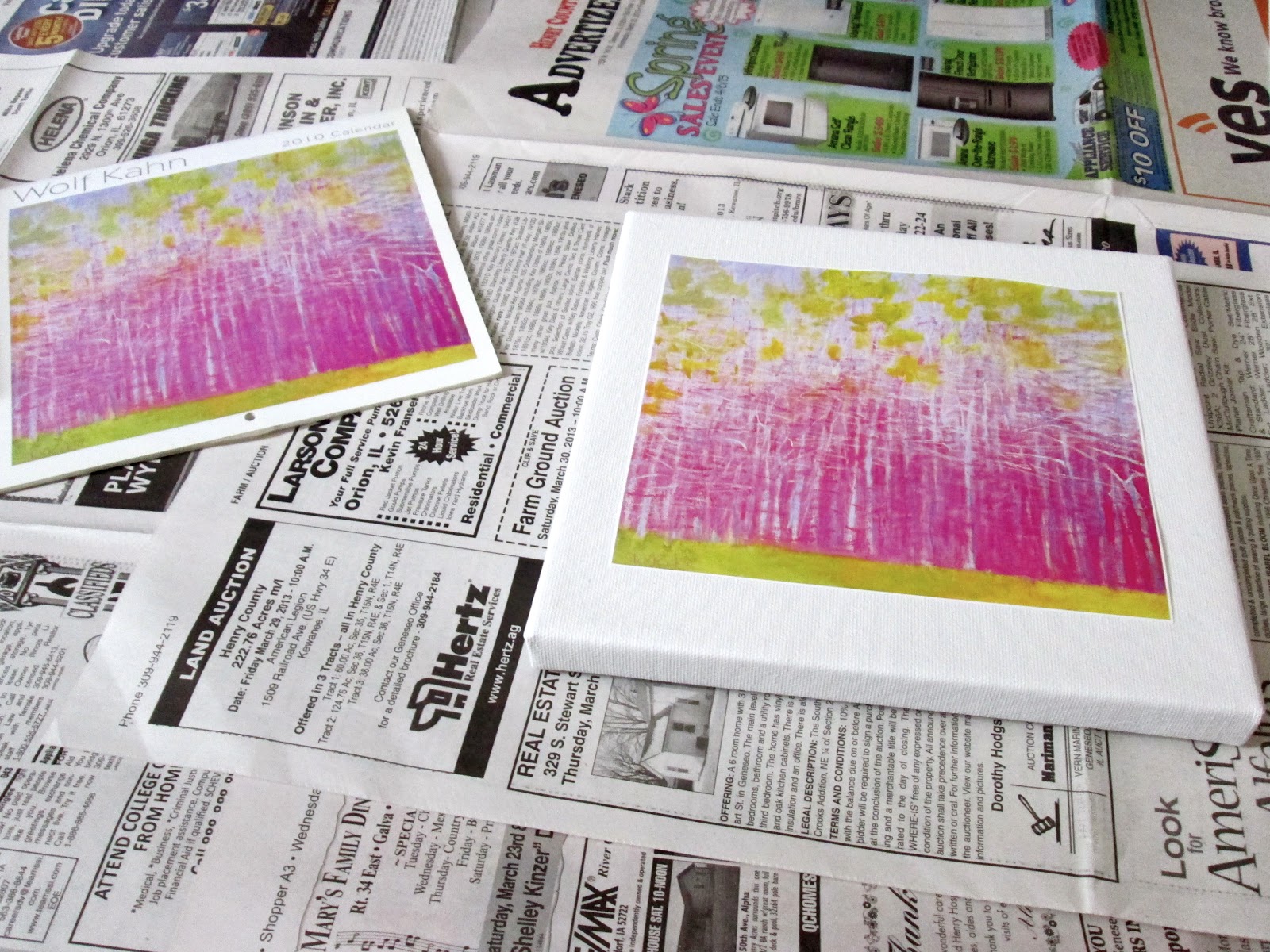 This Little House of Mine Mod Podge Canvas Art