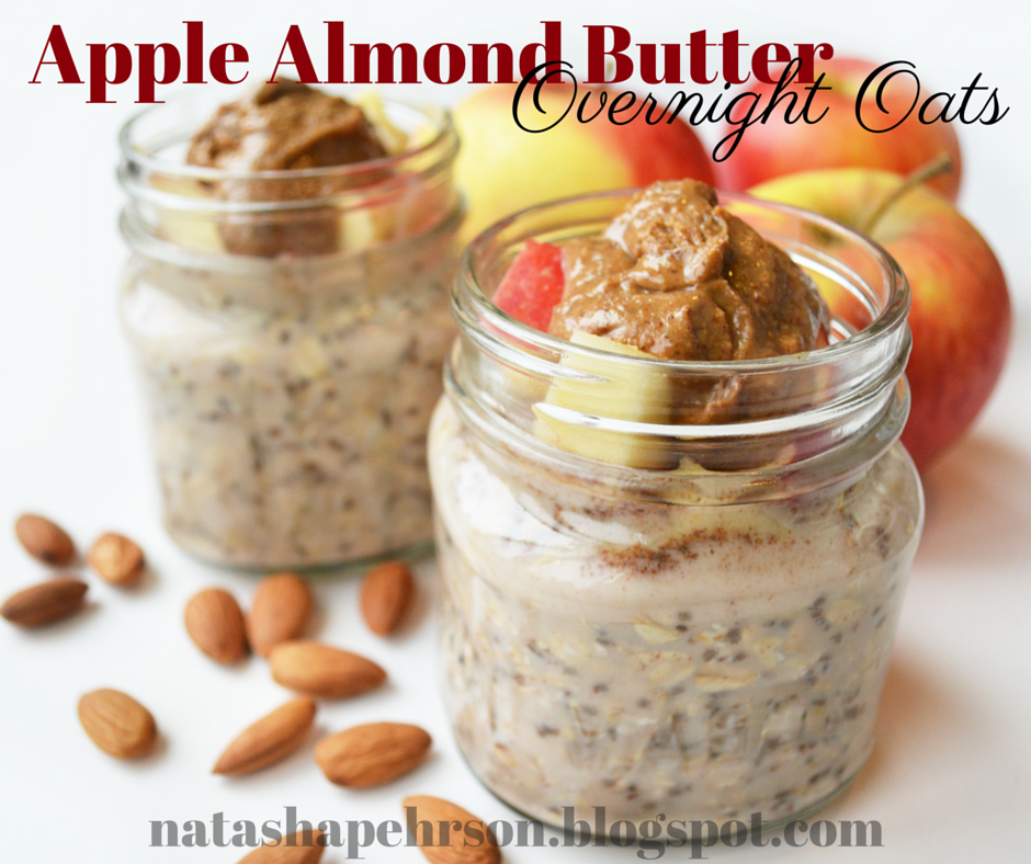 Natasha Pehrson Apple Almond Butter Overnight Oats