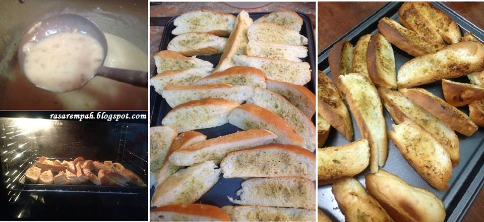 Resepi Sup Cendawan Dan Roti Bawang Putih Rasarempah