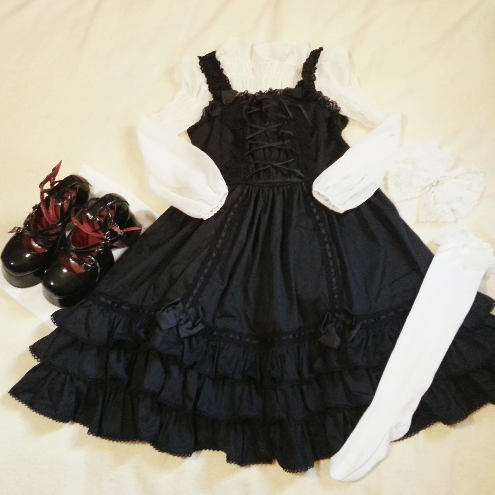 black coord outfit