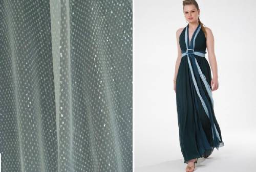tecido brilhoso para vestido