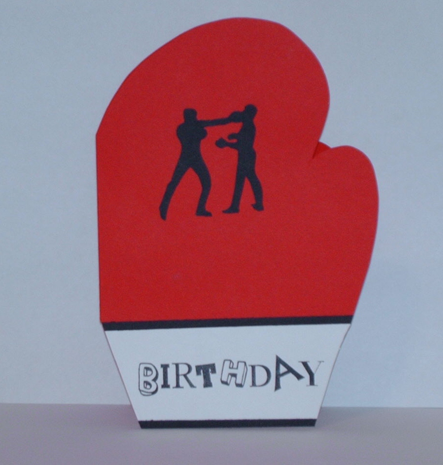 Sugar and Paper 21st Birthday boxing glove card