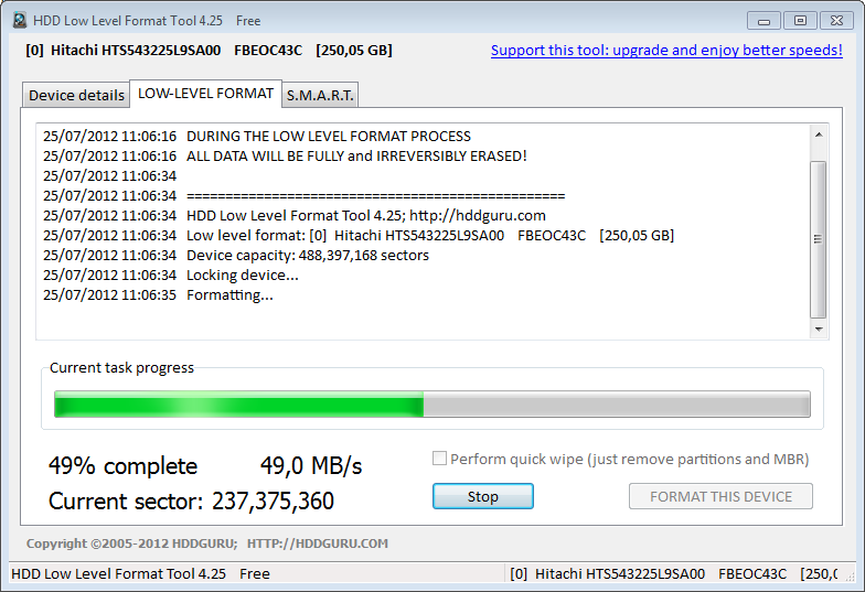 HDD Low Level Format Tool - Free download and software