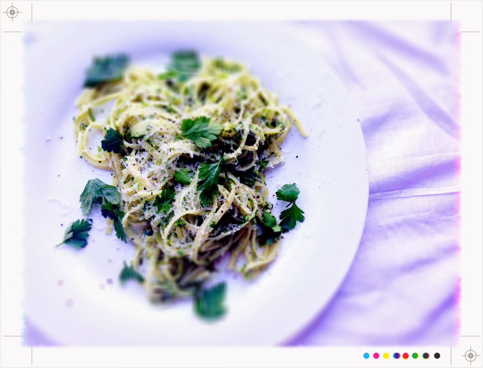 Toast Chargrilled Asparagus & Parsley Pesto Pasta