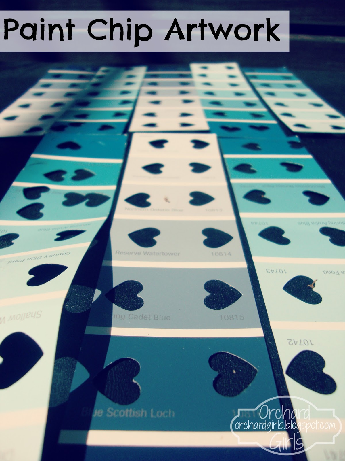 Orchard Girls Thrifty Thursday FREE Paint Chip ArtworkDIY