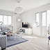 A light and airy white and grey Swedish apartment