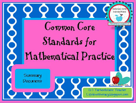 Life, Love, Literacy: Common Core Math Must Haves
