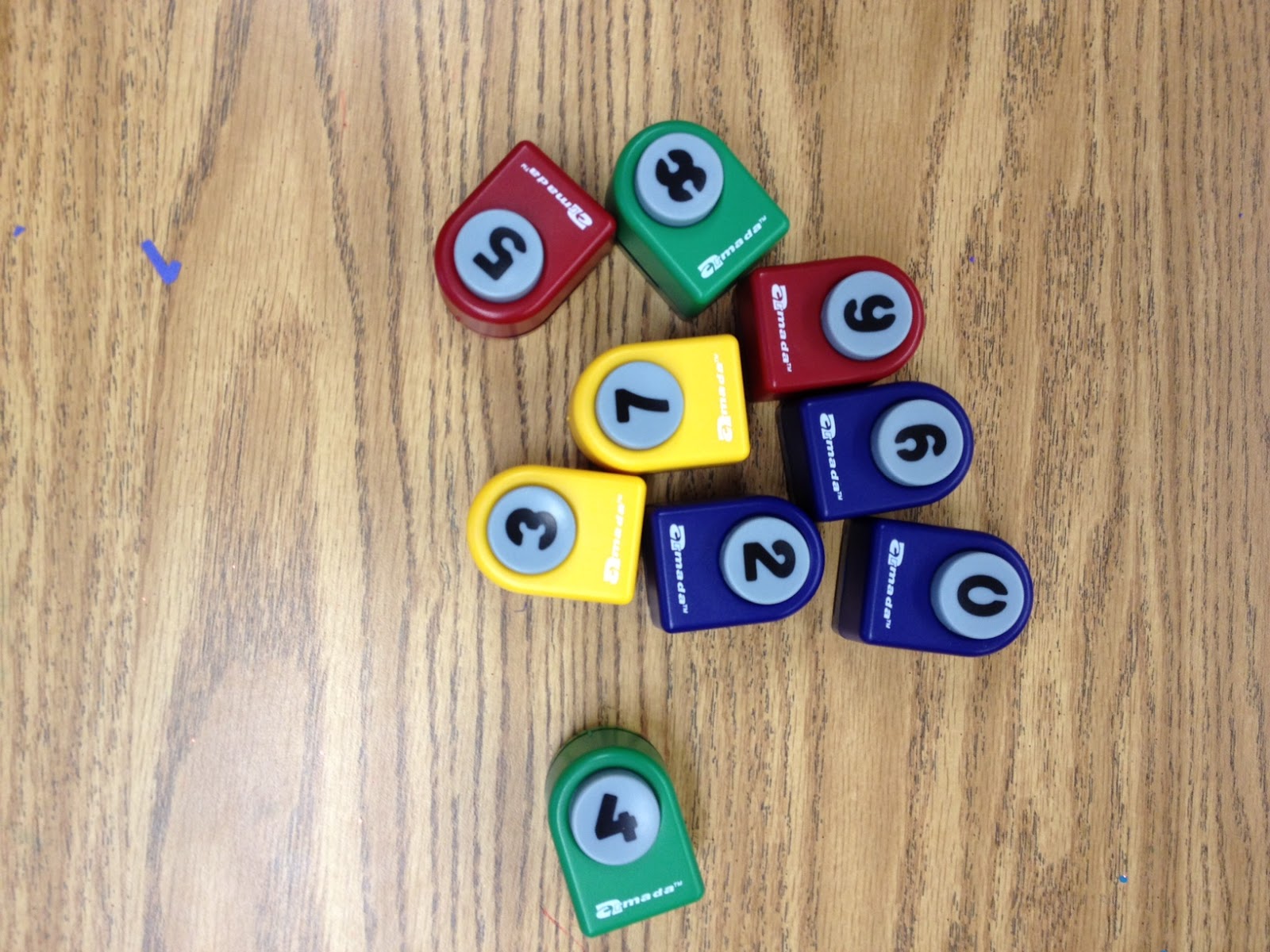 Punching Number Order Apples & ABC's