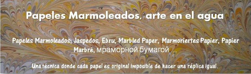 Papeles Marmoleados, arte en el agua