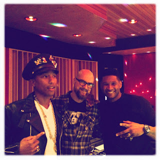 News // Usher En Studio Avec Pharrell, Jim Jonsin & Diplo