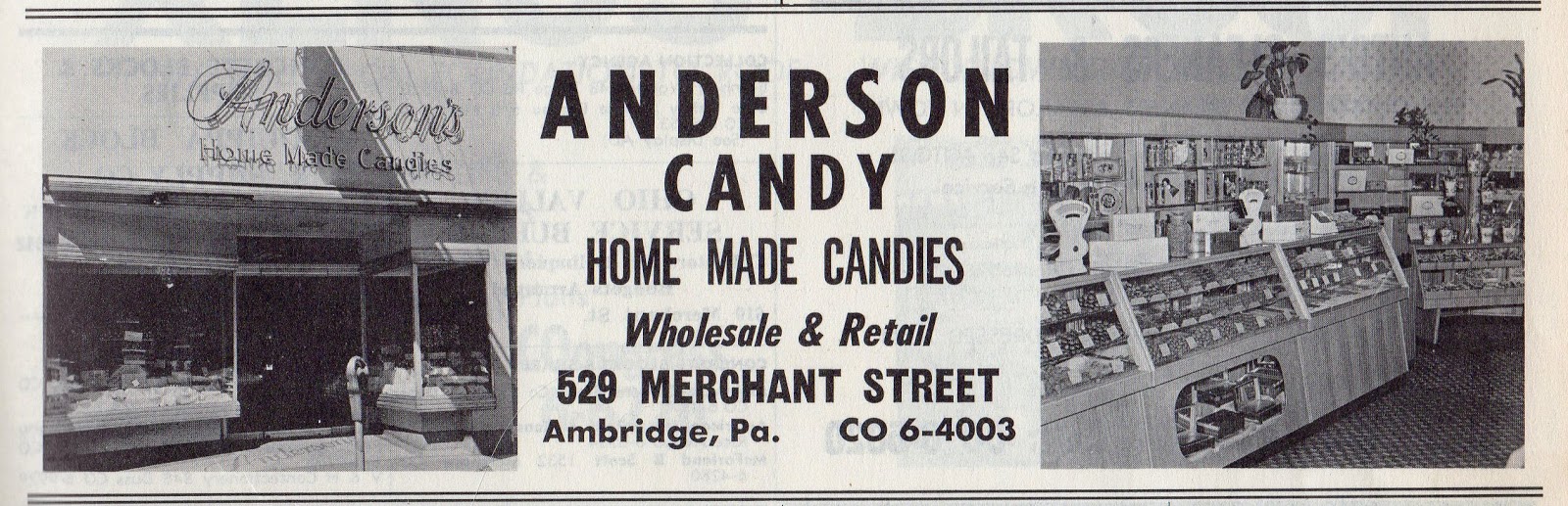 Ambridge Memories The Anderson's Candy store