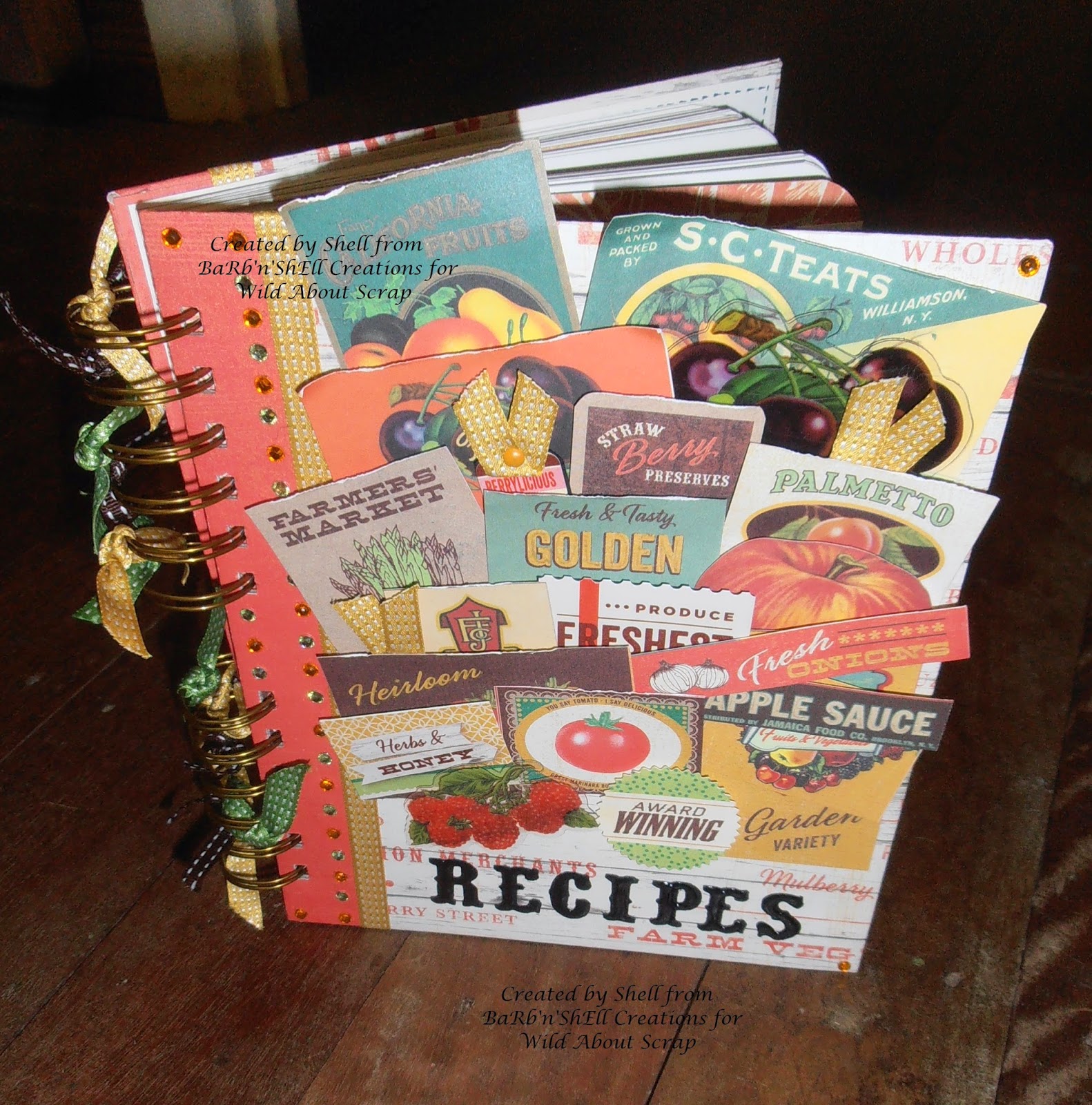 Wild About Scrap Design Team Basic Grey Herbs and Honey Recipe Book