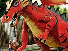 One of the many LEGOLAND dinosaur constructs around the theme park!