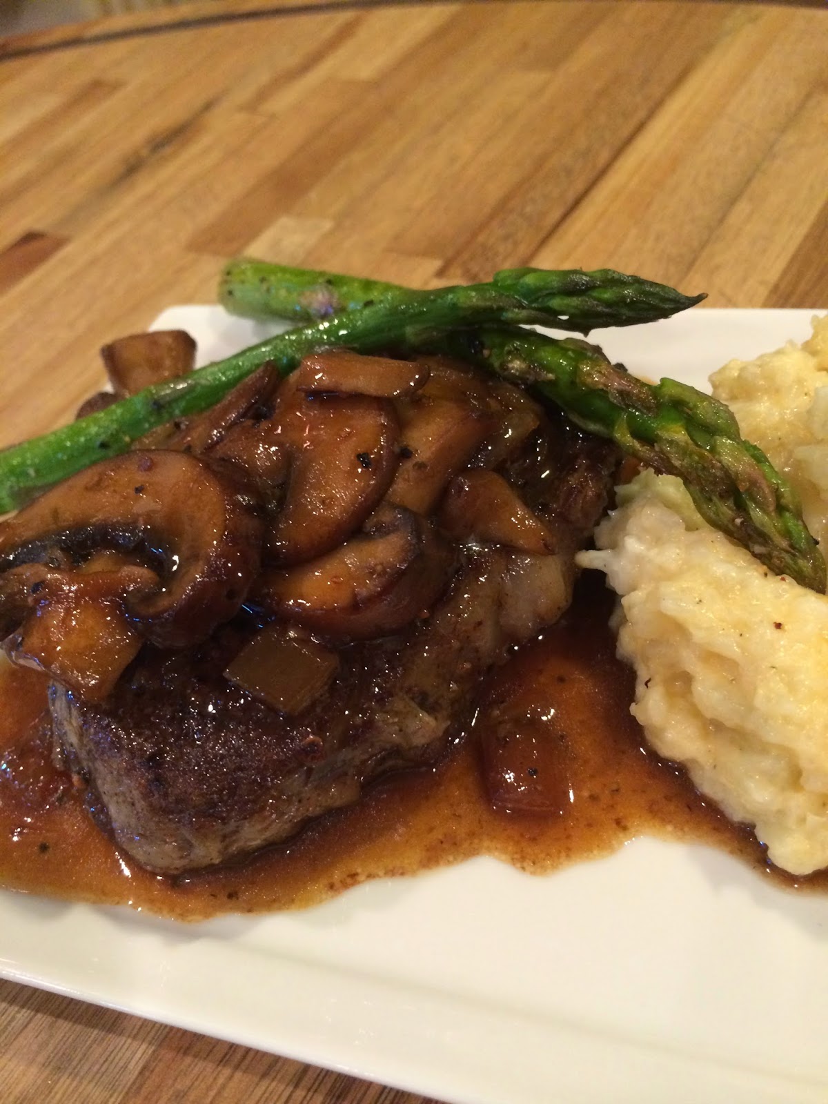 Dream Home Cooking Girl Steak Marsala, Mashed Cauliflower & Roasted