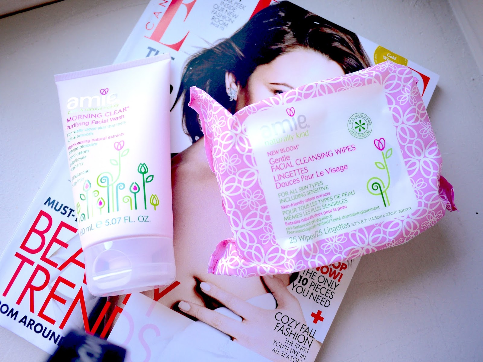 amie skincare morning clear purifying facial wash new bloom gentle facial cleansing wipes review