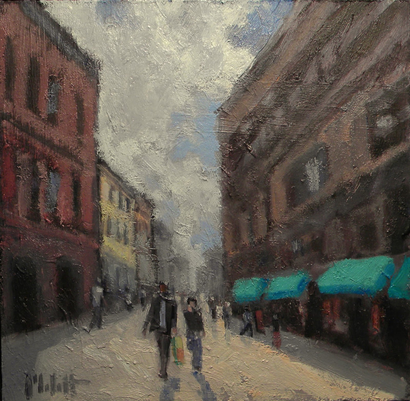 Heidi Malott Original Paintings Urban Landscape Downtown Art