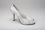 Ladies Evening Shoes - Silver Occasion Shoes