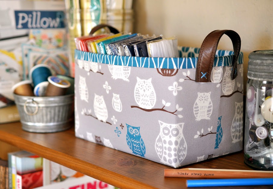 lillyella Sturdy Fabric Basket Tutorial