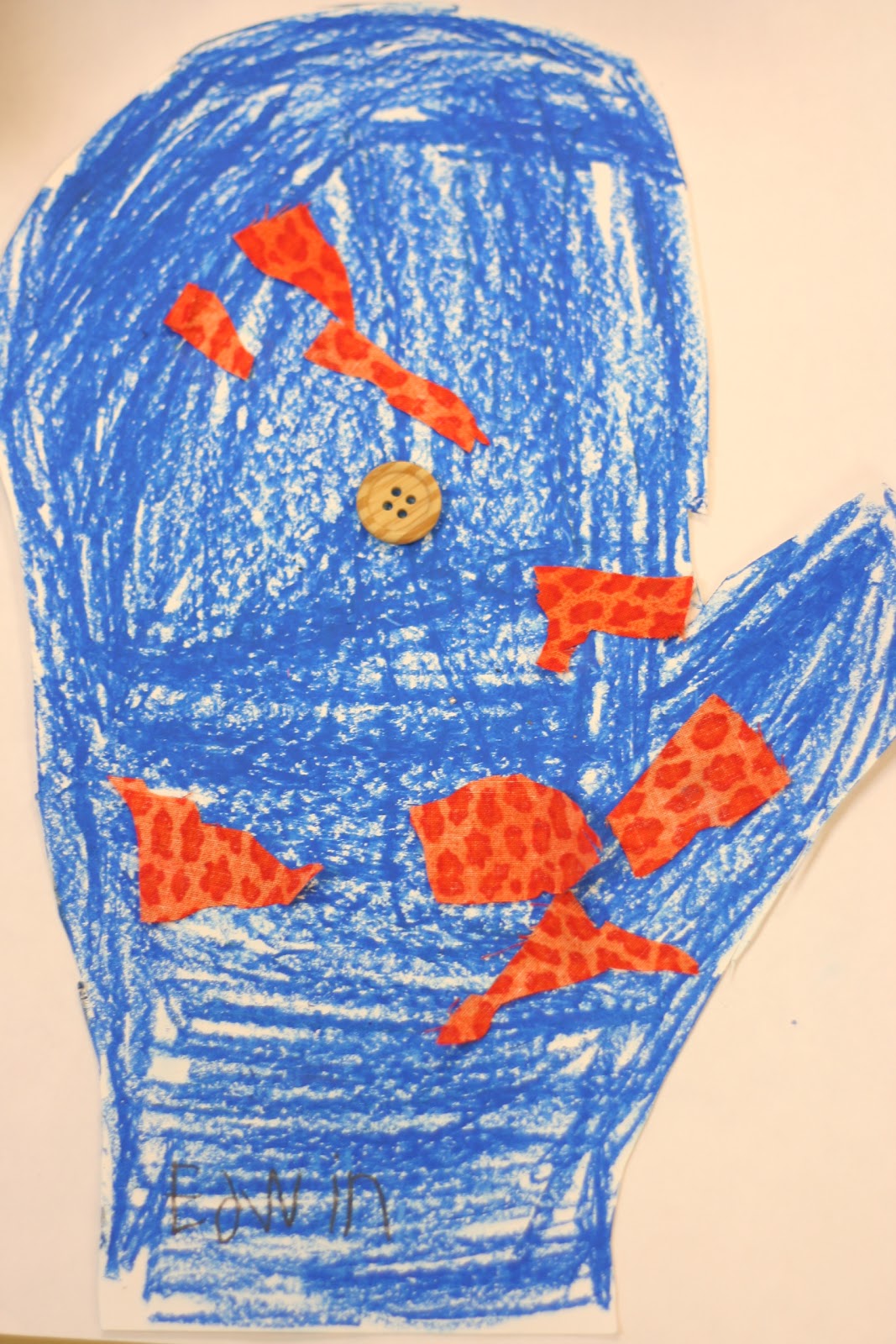 Art Project Girl Kindergarten Mitten Tradition