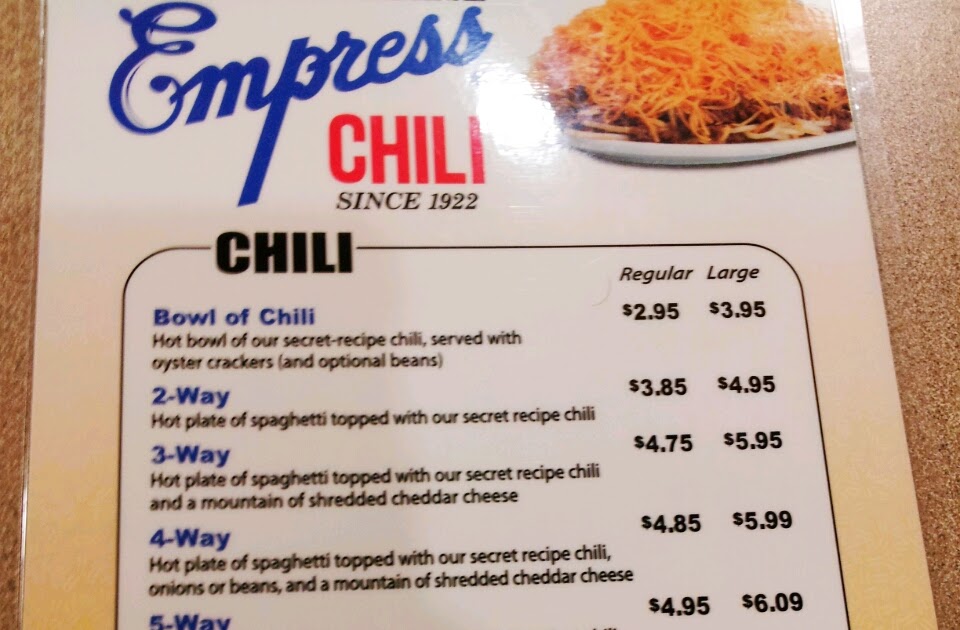 Cincinnati Coney Quest Empress Chili Downtown minireview