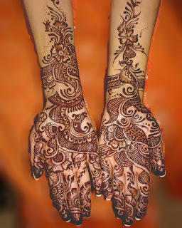 bridal floral mehndi henna design 2013 for arms and hands